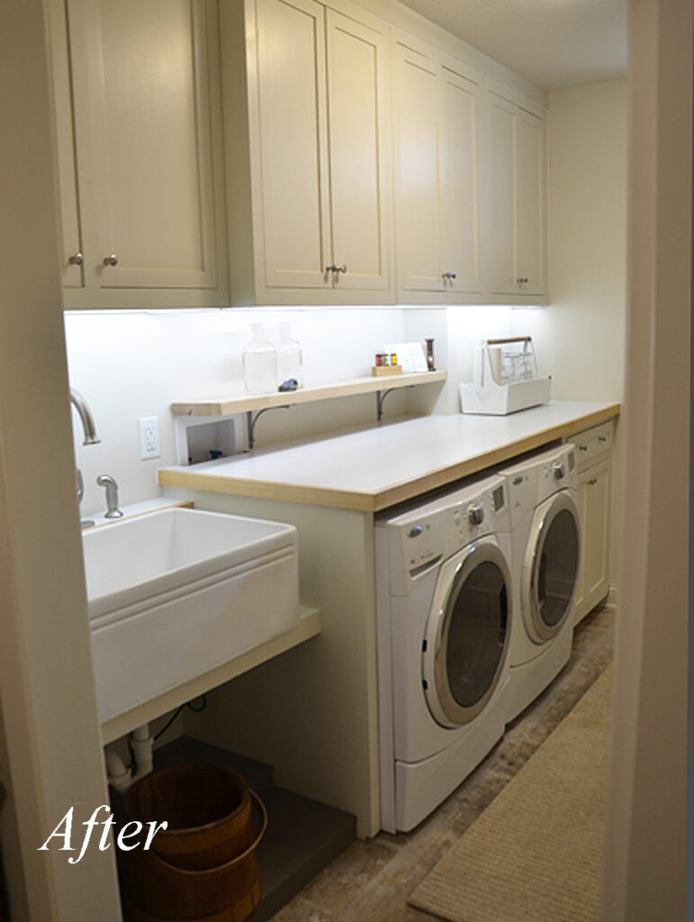 2026 Article 05 BEFORE AFTER LAUNDRY ROOM After EastWall 1